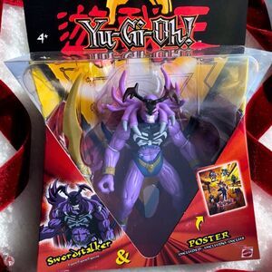 YuGiOh Swordstalker 6" Action Figure with Poster, RARE NIB 2002 Collectible